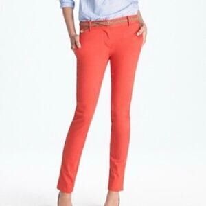J.Crew Bennett Chino Pants Sz 6 Coral Stretch Cotton Classic Preppy Work Casual
